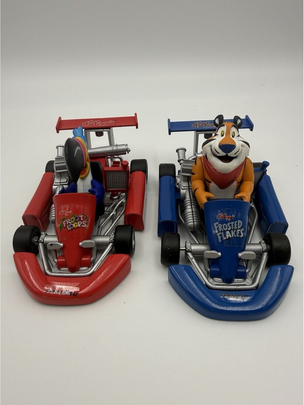 Kellogg's Way Out Toys 100 Year Anniversary Tony Tiger Toucan Sam Lot 2 Go Karts